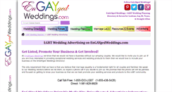 Desktop Screenshot of gayweddingadvertising.com